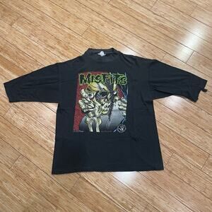 Vintage 90s Misfits Pushead T-Shirt punk horror hardcore